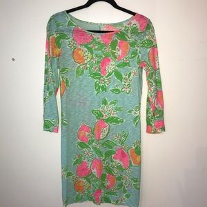EUC Lilly Pulitzer Marlowe dress pink lemonade s